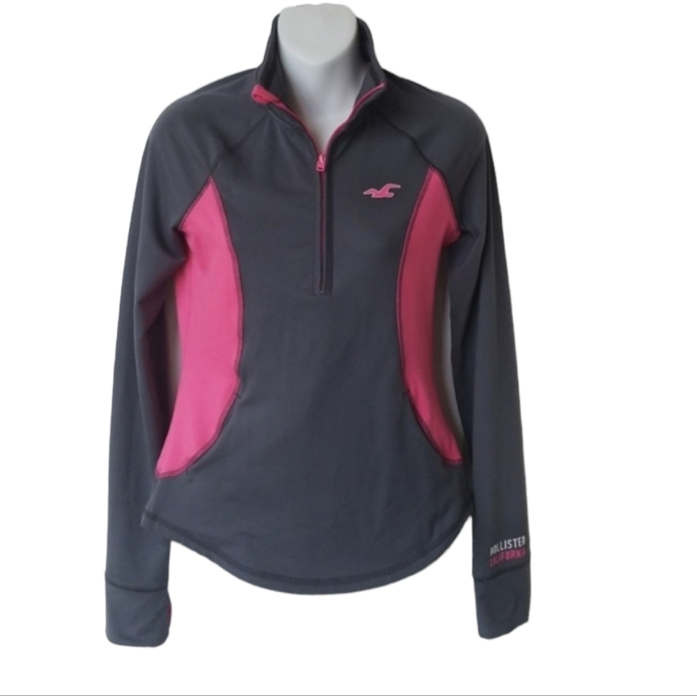 Hollister Gray Pink Hoodie